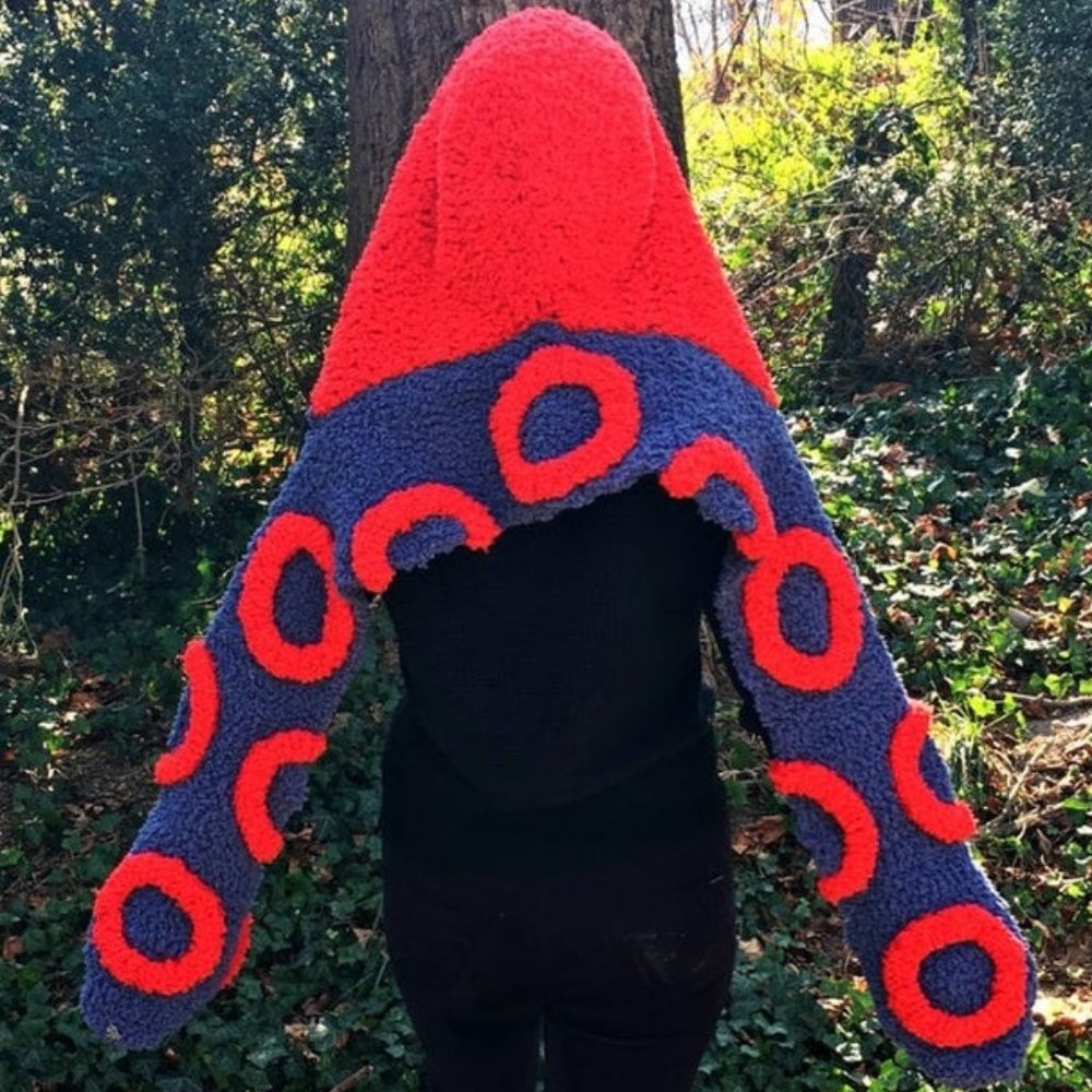 Phish Donut Hood // Scoodie // Crochet // Festival Fashion // Jon Fishman // Phi